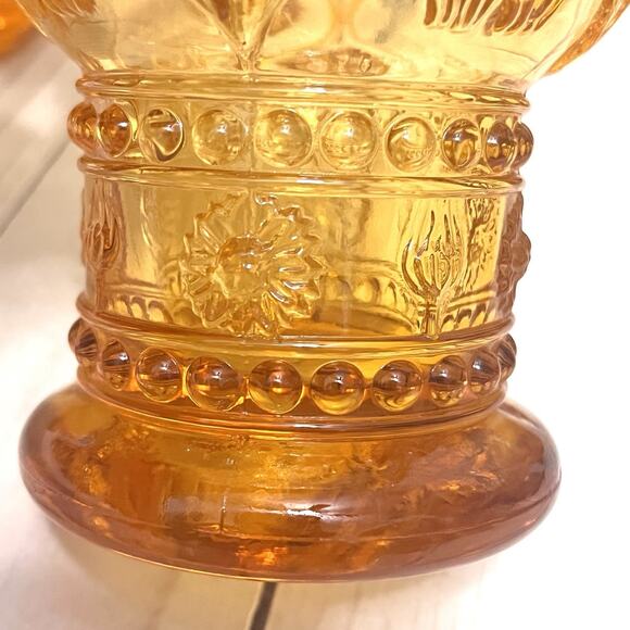 Anthropologie Rare & Retired HELIANTHUS Golden Yellow Daisy Pedestal Goblets 8 - Picture 6 of 10